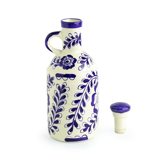 Handcrafted Ceramic Oil Dispenser - Blue