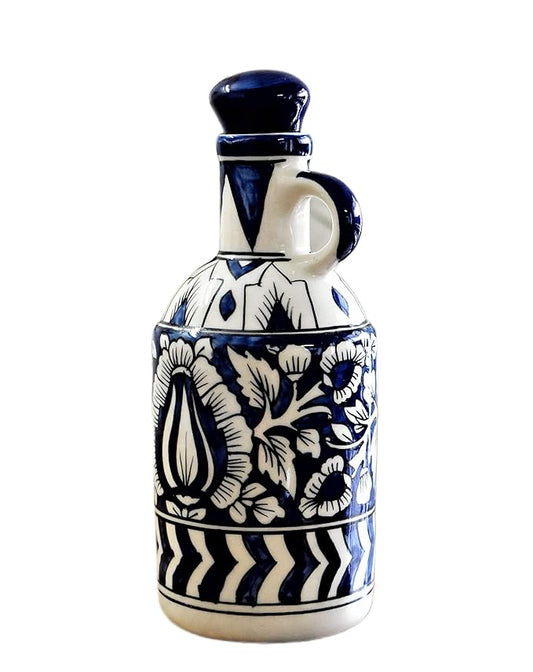 Blue Handcrafted Ceramic Oil Dispenser