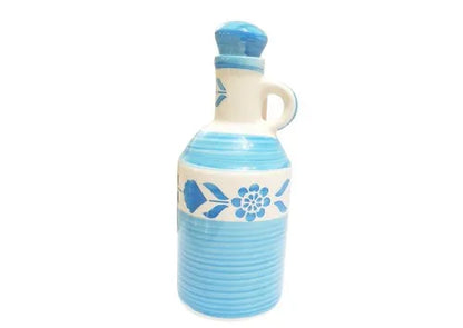 Sky Blue Handcrafted Ceramic Oil Dispenser