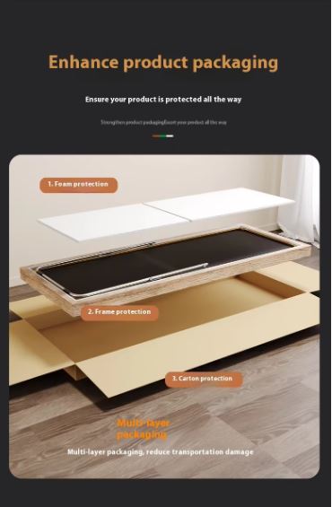 Aura Full-Length Floor Mirror | Sleek Minimalist Metal Frame