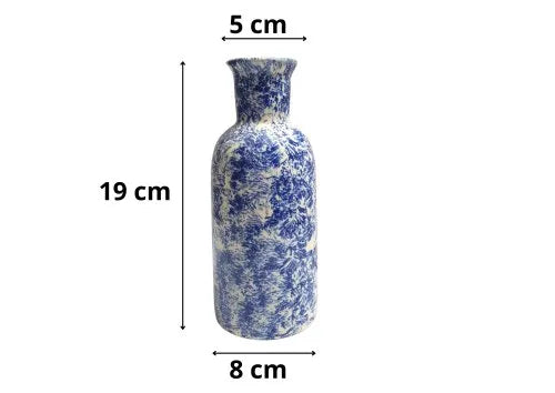 Blue Mesh Handcrafted Ceramic Vase