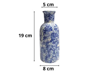 Blue Mesh Handcrafted Ceramic Vase