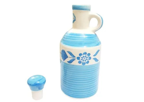 Sky Blue Handcrafted Ceramic Oil Dispenser