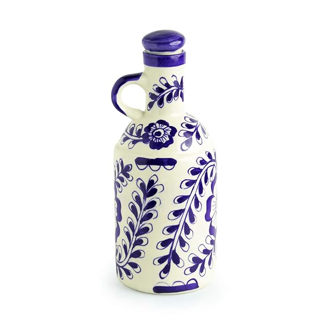 Handcrafted Ceramic Oil Dispenser - Blue