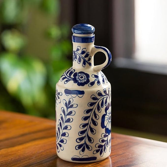 Handcrafted Ceramic Oil Dispenser - Blue