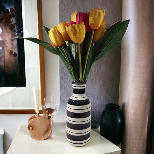 Stripe Reverie  Handcrafted Ceramic Vase