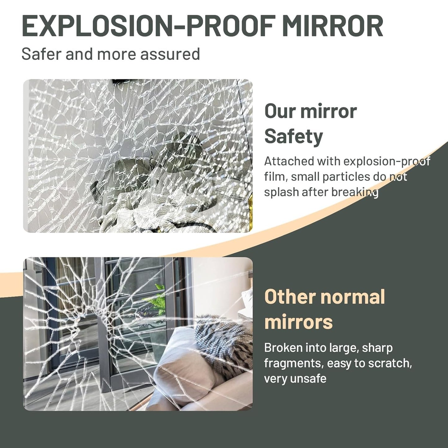 Aura Full-Length Floor Mirror | Sleek Minimalist Metal Frame