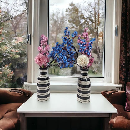 Stripe Reverie  Handcrafted Ceramic Vase