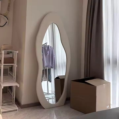 Organic Silhouette Full-Length Floor Mirror | Handcrafted Boho Luxe Statement | Cloud Shape