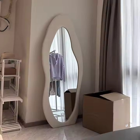 Organic Silhouette Full-Length Floor Mirror | Handcrafted Boho Luxe Statement | Cloud Shape
