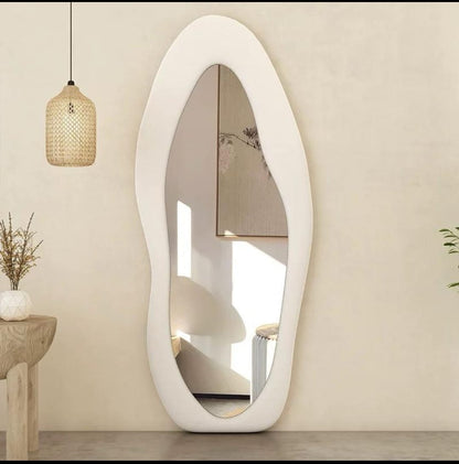 Organic Silhouette Full-Length Floor Mirror | Handcrafted Boho Luxe Statement | Cloud Shape