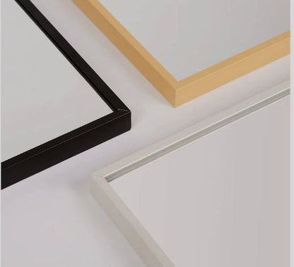 Minimalist Full-Length Mirror – White Metal Frame| Boxed Frame
