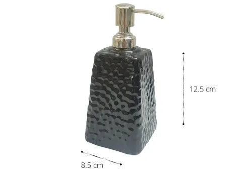 Kaira Handcraft Cermaic Bathroom Set | BLACK